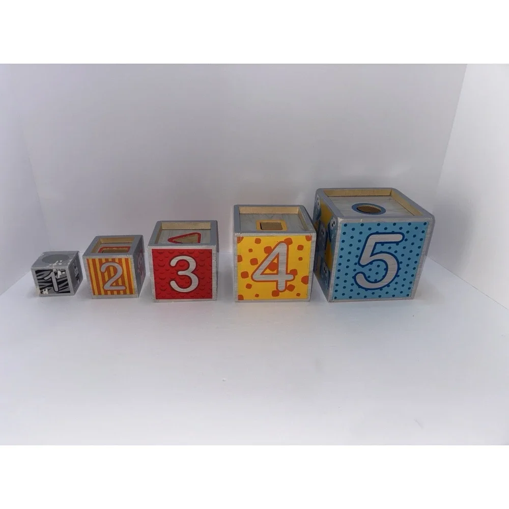 J'adore  Animal & Number Nesting Blocks No Shapes